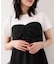 【WEB限定】美easyリネンライクシャーリングビスチェドッキングトップス/イージーケア・接触冷感