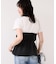 【WEB限定】美easyリネンライクシャーリングビスチェドッキングトップス/イージーケア・接触冷感