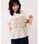 【WEB限定】美easyリネンライクシャーリングビスチェドッキングトップス/イージーケア・接触冷感