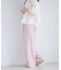 【WEB限定】美easyリネンライクベルテッドストレートパンツ/イージーケア・接触冷感