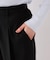 【WEB限定】美easyリネンライクベルテッドストレートパンツ/イージーケア・接触冷感