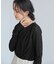 【WEB限定】レース長袖ドレープカットソー