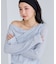 【WEB限定】レース長袖ドレープカットソー
