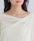 【WEB限定】レース長袖ドレープカットソー