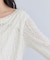 【WEB限定】レース長袖ドレープカットソー