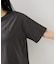 ボクシークロップド刺繍Tシャツ