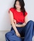 【WEB限定カラー】ICE BEAUTY 美人スリーブニットプルオーバ/UVケア・接触冷感