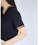 レーストリムVネックTシャツ/汗ジミ加工