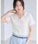 レーストリムVネックTシャツ/汗ジミ加工