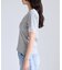 レーストリムVネックTシャツ/汗ジミ加工