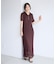 カットレース半袖ポロワンピース