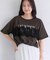 レースレイヤードロゴ半袖Tシャツ