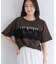 レースレイヤードロゴ半袖Tシャツ