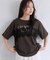 レースレイヤードロゴ半袖Tシャツ