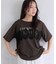 レースレイヤードロゴ半袖Tシャツ