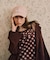 【MARY QUANT×VIS】チェックベロアドレープキャミワンピース