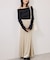 ドット&無地アソート ウエストゴム ベロアナロースカート