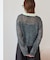 【WEB限定】シアーモヘア配色ポロ襟ニット