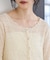 ドットシャーリングシアーカーディガン