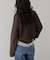 【WEB限定】裾レースドッキングクルーネックカーディガン