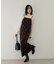 前後2WAYカラー刺繍ベロアキャミワンピース