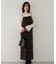 前後2WAYカラー刺繍ベロアキャミワンピース