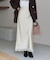 選べる着丈！裾レースフラワーサテンナロースカート