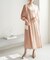 【一部店舗限定】【Mon E’toile/モンエトワール】スムースコンビジャージタックDRESS
