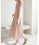 【一部店舗限定】【Mon E’toile/モンエトワール】スムースコンビジャージタックDRESS