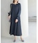 【一部店舗限定】【Mon E’toile/モンエトワール】スムースコンビジャージタックDRESS