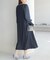 【一部店舗限定】【Mon E’toile/モンエトワール】スムースコンビジャージタックDRESS