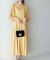 【一部店舗限定】【Mon E’toile/モンエトワール】スムースコンビジャージタックDRESS