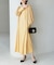 【一部店舗限定】【Mon E’toile/モンエトワール】スムースコンビジャージタックDRESS