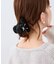 フェイクファーリボンヘアバンス