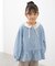 【KIDS】裾フリルデニムブルゾン