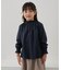 【KIDS/キッズ】スタンドフリルシャーリングカットソートップス
