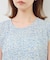 小花柄ティアードゼロスリーブブラウス