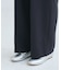 【WEB限定・丈長め】レディハンサムシリーズ ウールライクウエストタックセミワイドパンツ
