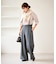 フレアシルエットサスペンダー付きパンツ