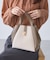 me fit BAG ホースヘア調コンビスクエアフォルムバッグ/2WAY