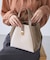 me fit BAG ホースヘア調コンビスクエアフォルムバッグ/2WAY