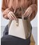 me fit BAG ホースヘア調コンビスクエアフォルムバッグ/2WAY
