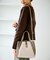 me fit BAG ホースヘア調コンビスクエアフォルムバッグ/2WAY
