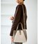 me fit BAG ホースヘア調コンビスクエアフォルムバッグ/2WAY