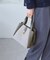 me fit BAG ホースヘア調コンビスクエアフォルムバッグ/2WAY