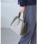 me fit BAG ホースヘア調コンビスクエアフォルムバッグ/2WAY