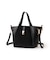 me fit BAG ホースヘア調コンビスクエアフォルムバッグ/2WAY