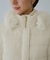 【GREEN DOWN/グリーンダウン】ファー付きダウンロングコート/一部WEB限定カラー