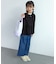 【KIDS/キッズ】ラメ裏毛ペプラムジップカーディガン