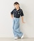 【KIDS/キッズ】ハートポケットストレートワイドデニムパンツ